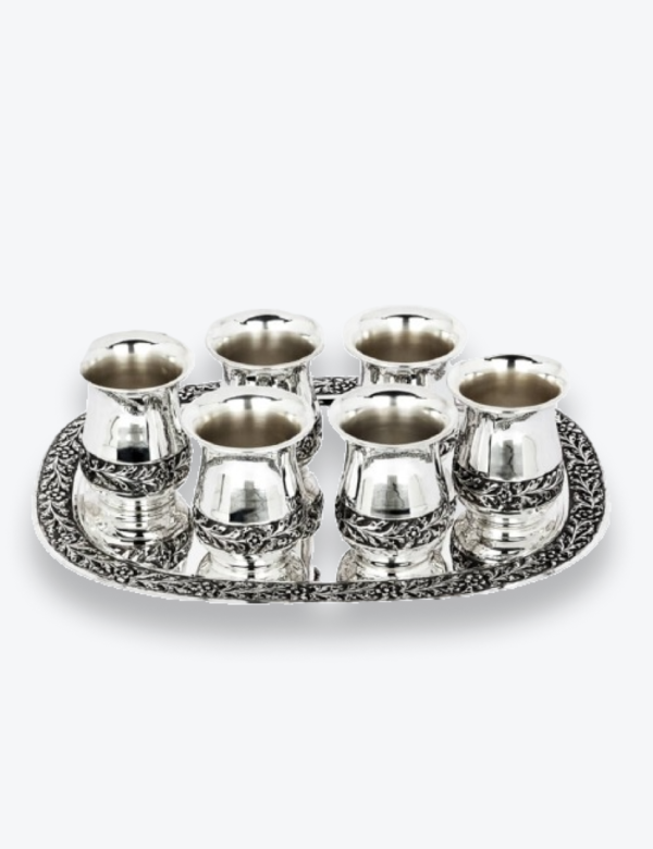 Silver Glasses Set