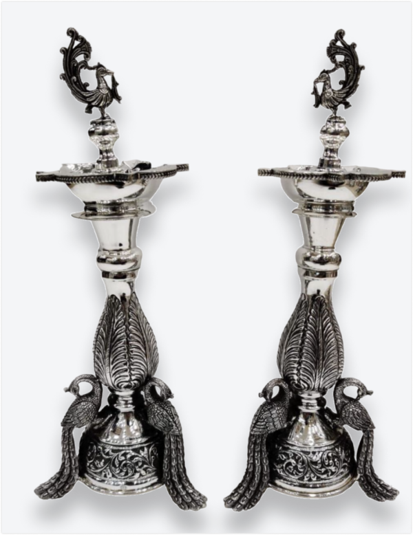Pure Silver Sntique Singhasan