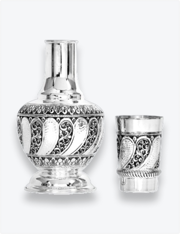 Pure Silver Sntique Singhasan