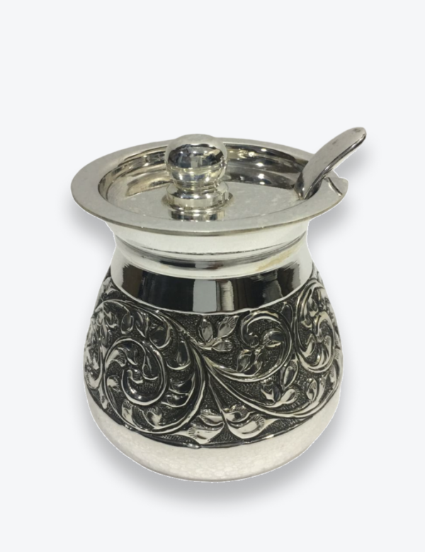 Silver Cow with Calf Idol